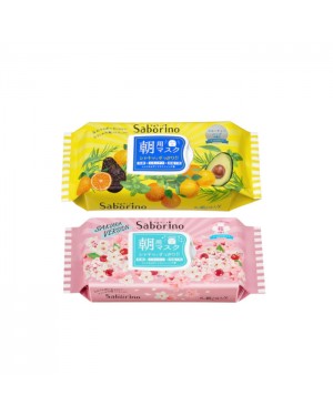 BCL - Saborino Morning Mask - Fruity Herbal - 32pc (1ea) & BCL - Saborino Morning Mask - 28 pc - Sakura (1ea)