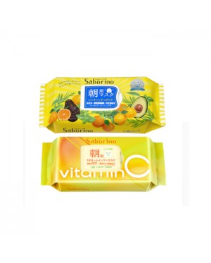 BCL - Saborino Morning Mask - Fruity Herbal - 32pc (1ea) & BCL - Saborino Morning Mask - 30 pc - Vitamin C (1ea)