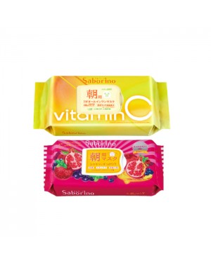 BCL - Saborino Morning Mask - Mixed Berries - 28pc (1ea) & BCL - Saborino Morning Mask - 30 pc - Vitamin C (1ea)