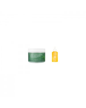 Jigott - Natural Retinol Perfect Serum - 50ml (1ea) + Moisture Real Aloe Vera Cream - 150ml (1ea) Set