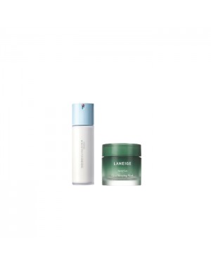 LANEIGE - Water Bank Blue Hyaluronic Emulsion For Combination To Oily Skin - 120ml (1ea) + Cica Sleeping Mask - 60ml (1ea) Set