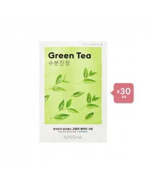MISSHA Airy Fit Sheet Mask - Green Tea - 1pc (30ea) Set