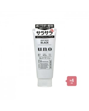 Shiseido - Uno - Whip Wash Black/130g 4pcs Set