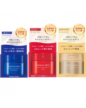 Shiseido - Aqua Label Special Gel Cream Set - Brightening & Moist & Oil in
