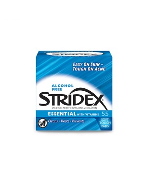 STRIDEX - Tampons essentiels sans alcool avec vitamines - 55pièces