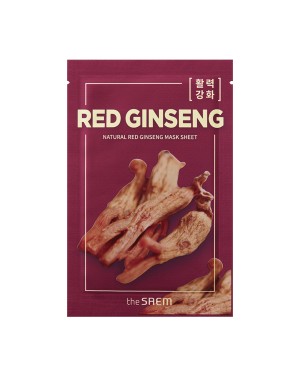 The Saem - Feuille de masque naturel - Red Ginseng - 1pièce