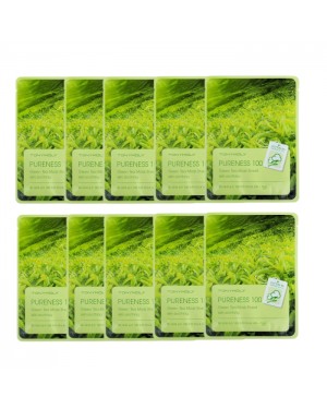 TONYMOLY - Set Feuille de masque Pureness 100 - Green Tea (10ea) Set