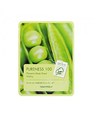 TONY MOLY - Pureness 100, Feuille de masque - Placenta - 1pièce