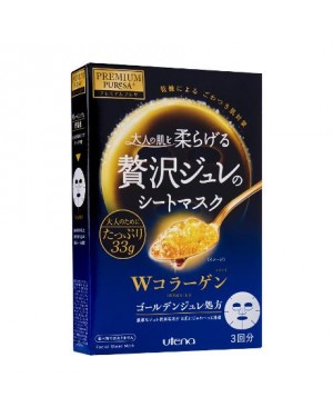Utena - prime Puresa, Masque d'or Jelly - Collagen - 3pièce
