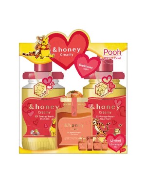 ViCREA - & honey Creamy EX Damage Repair Shampoo & Treatment Set (Winnie the Pooh Edition) - 1 set