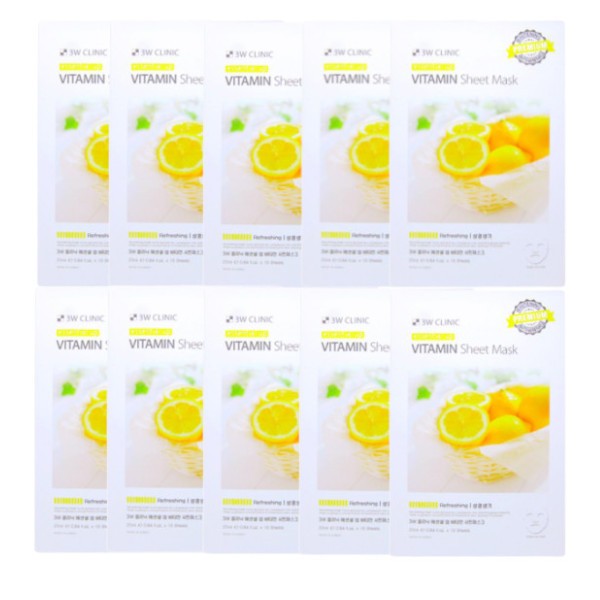 3WClinic - Vitamin Essential Up Sheet Mask - 10pcs