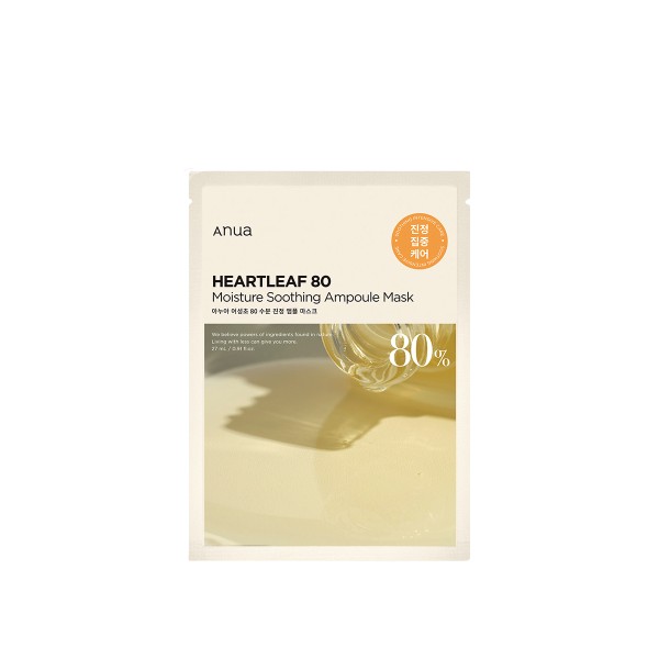 ANUA - Heartleaf 80 Moisture Soothing Ampoule Mask - 1pezzo