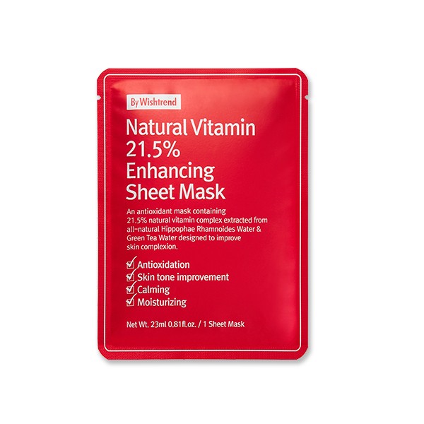 By Wishtrend - Natural Vitamin 21.5% Enhancing Sheet Mask - 1cad.