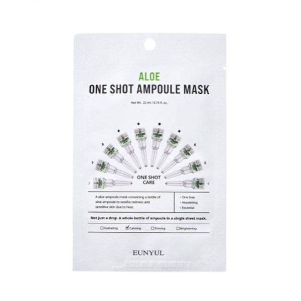 EUNYUL - Aloe One Shot Ampoule Mask - 1pieza