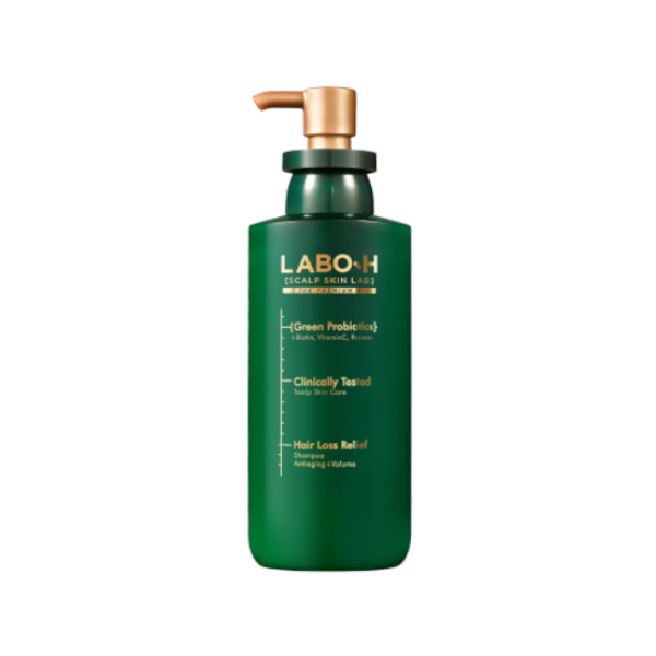 LABO-H - Green Probiotics Hair Loss Relief Shampoo - Antiaging + Volume - 337ml