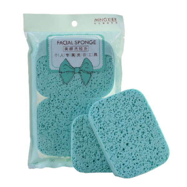MINGXIER - Facial Cleansing Sponge - Blue - 2pièces