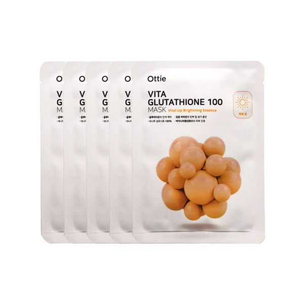 Ottie - Vita Glutathione 100 Mask - 25ml*5pièces