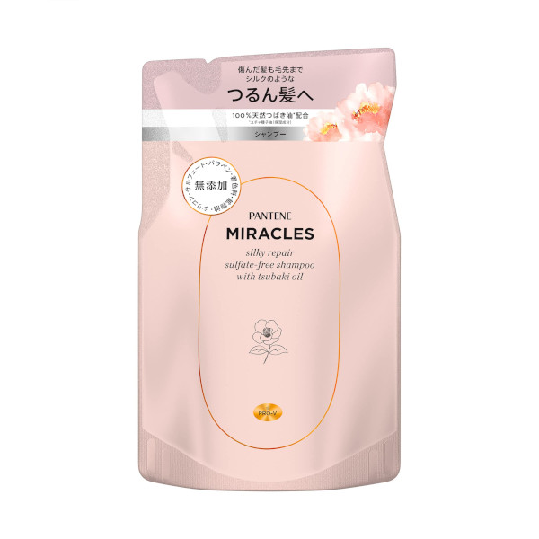 Pantene Japan - Recharge de shampooing sans sulfate Miracles Silky Repair - 350ml