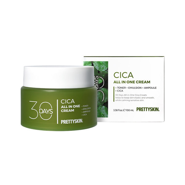 PRETTYSKIN - 30 Days All In One Cica Cream - 100ml