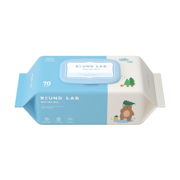 Round Lab - Baby Mild Wet Wipes - 70ea