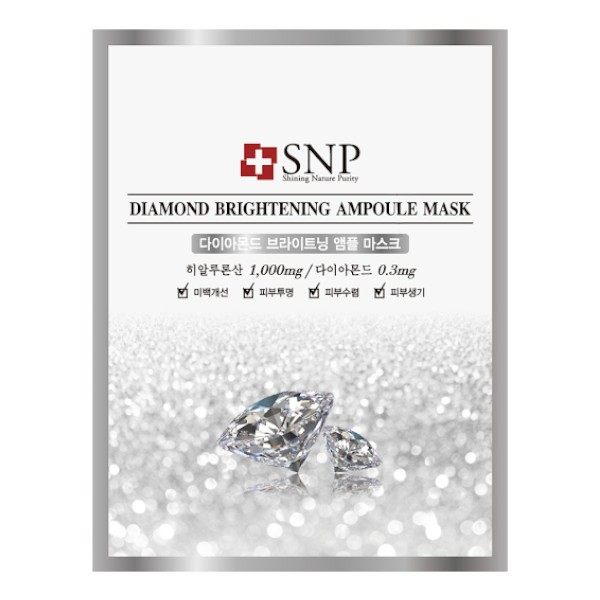 SNP - Diamond Brightening Ampoule Mask - 10pcs