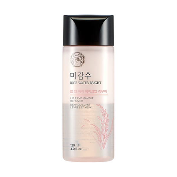 THE FACE SHOP - Rice Water Bright Lip & Eye Makeup Remover - 120ml