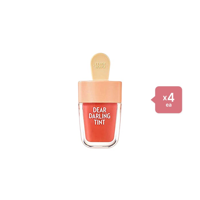 Etude Etude - Dear Darling Water Gel Tint - OR205 Apricot Red (4ea) Set