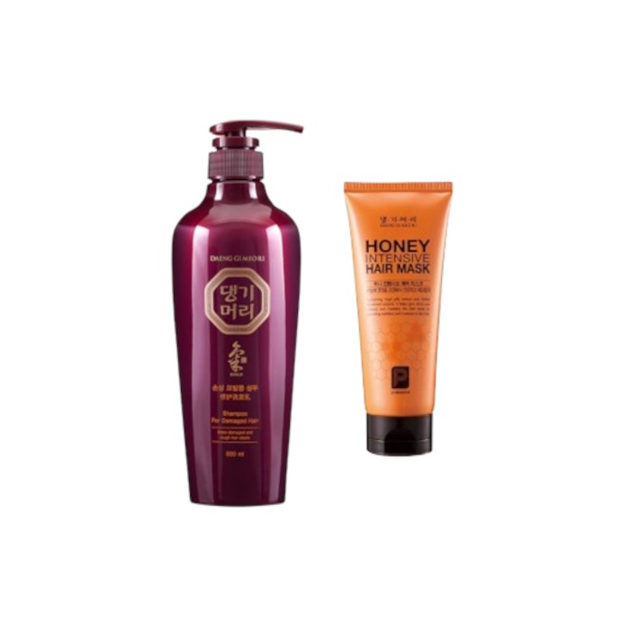 Daeng gi Meo Ri - Shampoo for Damaged Hair - 500ml + Honey Intensive Hair Mask - 150ml Set