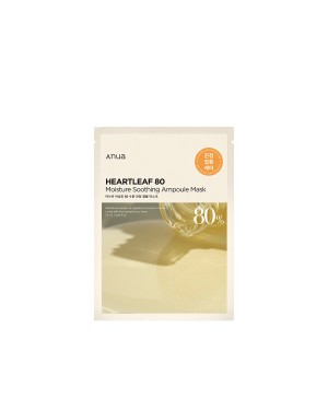 ANUA - Heartleaf 80 Moisture Soothing Ampoule Mask - 1pezzo