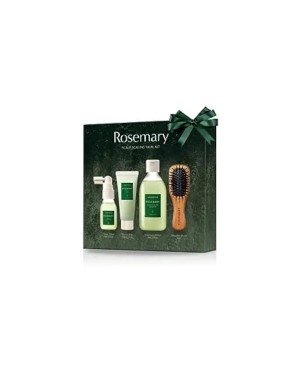 aromatica - Rosemary Scalp Scaling Trial Kit (With Mini Wooden Hair Brush) - 1set(4articoli)