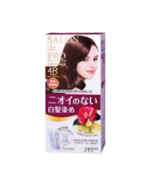 Dariya - Salon de Pro Grey Hair Coloring Liquid - 1set - #4 R Mahogany Copper Brown