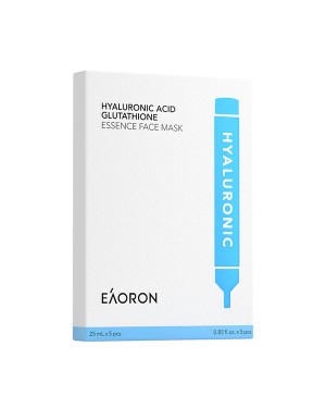 EAORON - Hyaluronic Acid Glutathione Essence Face Mask - 5pcs (New Version of Hyaluronic Acid Collagen Hydrating Face Mask )