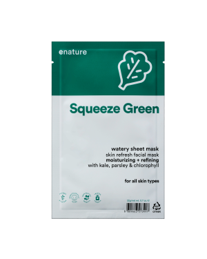 ENATURE - Squeeze Green Watery Masque de feuille - 1pc