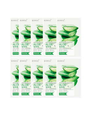 EUNYUL - Pack Masque Hydratant Naturel - Aloès - 10pcs