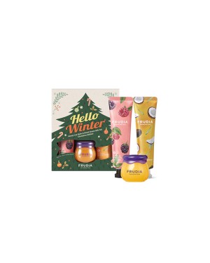 FRUDIA - [Hello Winter] Honey Lip Balm & Hand Cream Gift Set Christmas Edition - 1 set (3 articoli)