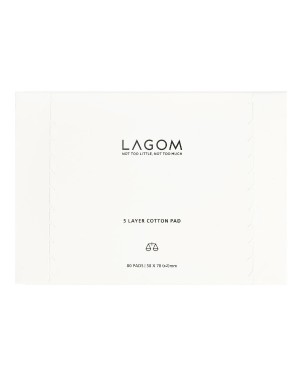 LAGOM - Tampon en coton à 5 couches - 80pcs