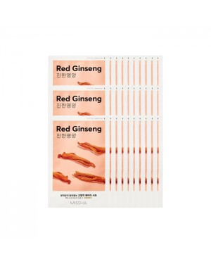 MISSHA - Airy Fit Sheet Mask - Red Ginseng - 1pc (30ea) Set