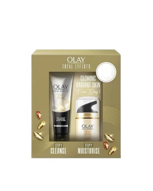 OLAY - Total Effects 7 in One Day Cream Normal SPF15 With Cleanser Gift Set - 100g + 50g
