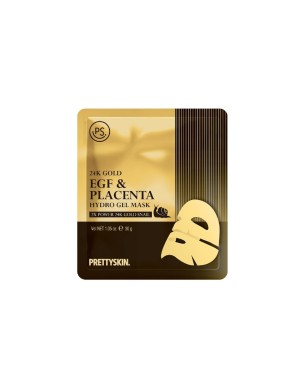 Pretty Skin - 24K Gold EGF & Placenta Hydro Gel Mask - 1pezzo