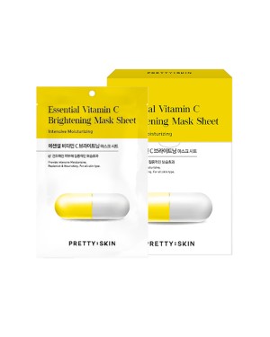 Pretty Skin - Essential Vitamin C Brightening Mask Sheet - 10pezzi