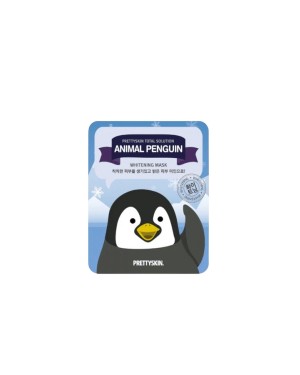 Pretty Skin - Total Solution Animal Penguin Whitening Mask - 10pezzi