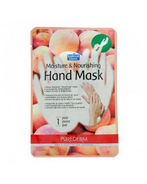 PUREDERM - Moisture & Nourishing Hand Mask - Peach - 1paar