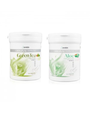 Anskin Modeling Mask - (240g) - Green Tea (1ea) + Aloe (1ea) Set