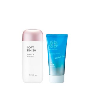 Missha Soft Finish Sun Milk X Isehan Hero Sunscreen Set B