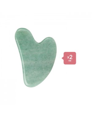 MissLady - Scraping Board Gua Sha Massage Tool (Heart-shaped) (2er) Set - Jade