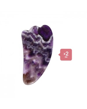 Stylevana - Scraping Board Gua Sha Massage Tool (M-shaped) (2er) Set - Purple