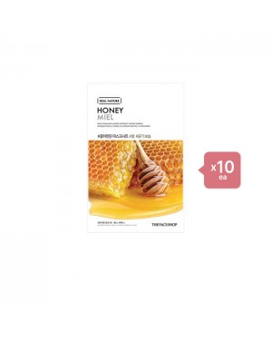 THE FACE SHOP - Real Nature Face Mask - Honey - 1pc (10ea) Set