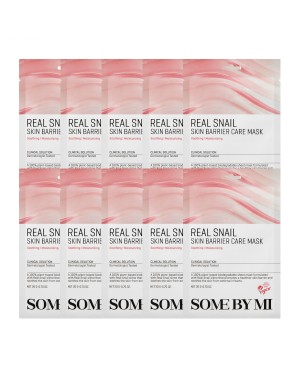 SOME BY MI - Real Snail Skin Barrier Care Mask - 10pcs