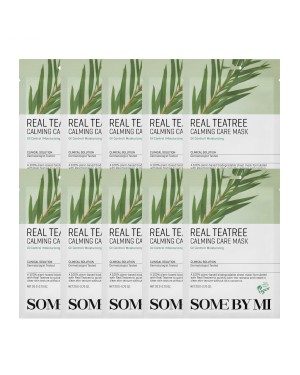 SOME BY MI - Real Teatree Calming Care Mask - 10pcs