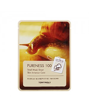 Tonymoly - Pureness 100 Mask Sheet - Snail - 1stück